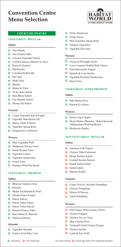 to view menu options available