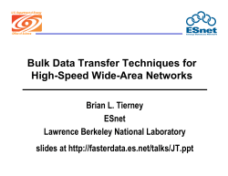 Bulk Data Transfer Techniques for High-Speed Wide