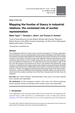 Mapping the frontier of theory in industrial