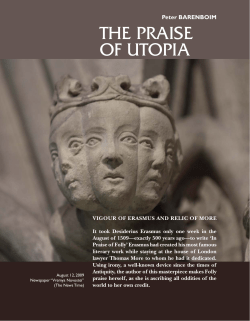 the praise of utopia