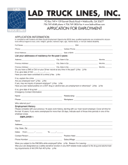 Employment Application