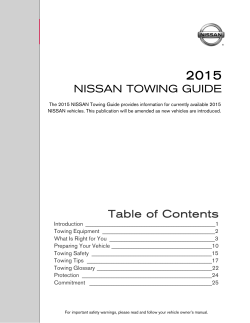 2015 Nissan | Towing Guide | Nissan USA