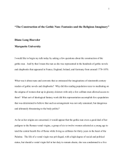 The Construction of the Gothic Nun - e