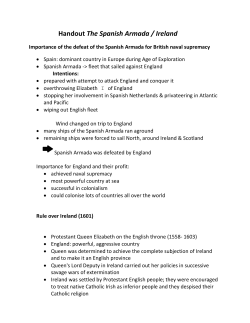 Handout The Spanish Armada / Ireland