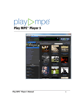 Play MPE&reg; Player 5