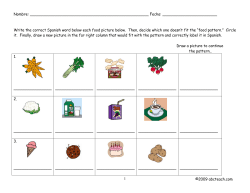 Write the correct Spanish word below e