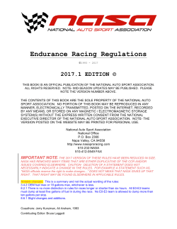Endurance Racing Regulations