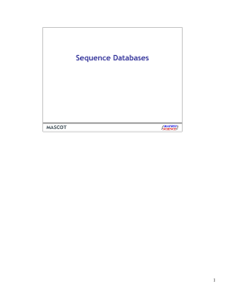 Sequence Databases