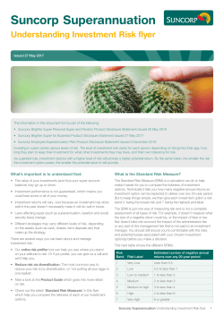 Understanding Investment Risk Flyer