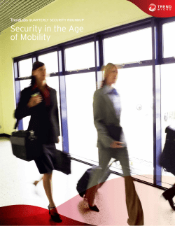 Security in the Age of Mobility