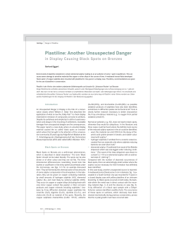 Plastiline: Another Unsuspected Danger