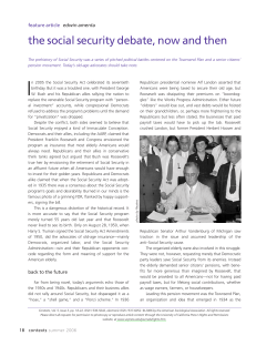 “The Social Security Debate: Now and Then.” Contexts 5