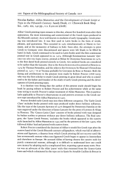 166 Papers of the Bibliographical Society of Canada xxy Nicolas