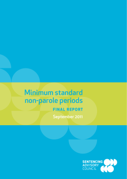 Minimum standard non-parole periods