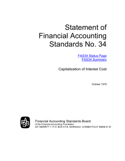 Statement of Financial Accounting Standards No. 34