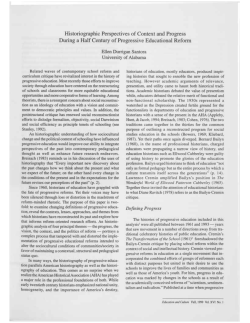 Historiographic Perspectives of Context and - Purdue e-Pubs