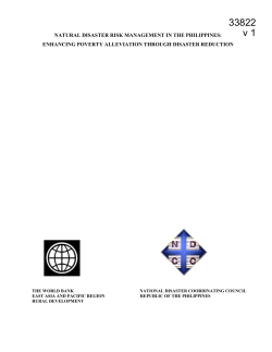 Natural Disaster Risk Management in the Philippines