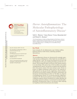Horror Autoinflammaticus: The Molecular Pathophysiology of