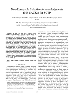 Non-Renegable Selective Acknowledgments (NR-SACKs