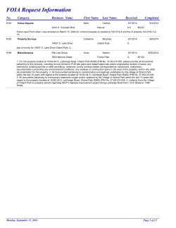 FOIA Request Information