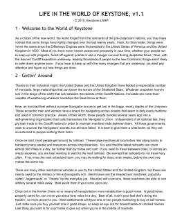 LIFE IN THE WORLD OF KEYSTONE, v1.1