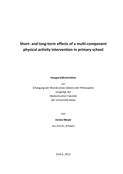 Short- and long-term effects of a multi-component physical