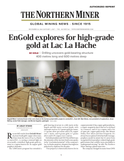 EnGold explores for high-grade gold at Lac La