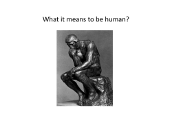 "What it means to be human" (PDF file