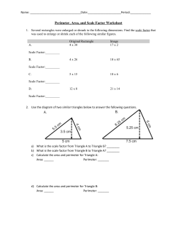 Perimeter, Area, and Scale Factor Worksheet