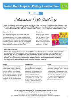 Roald Dahl Day is celebrated on what was his