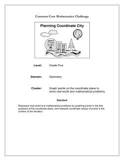 Cluster: Graph points on the coordinate plane to