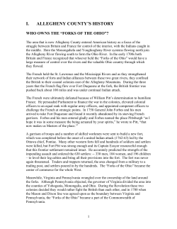 i. allegheny county`s history - League of Women Voters of Greater