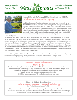 February 2015 - Gainesville Garden Club