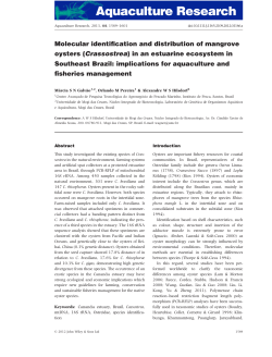 Molecular identification and distribution of mangrove oysters