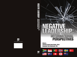 NEGATIVE LEADERSHIP - Publications du gouvernement du Canada