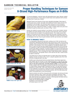 Handling Techniques for 8-Strand, High