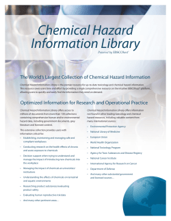 Chemical Hazard Information Library