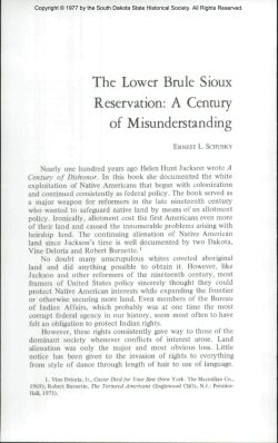 The Lower Brule Sioux Reservation