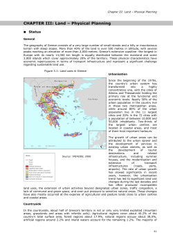 CHAPTER III: Land &ndash; Physical Planning