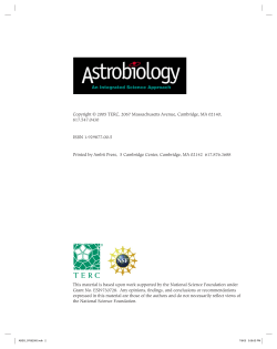 TERC Astrobiology: What Types of Stars Are in Our Universe?