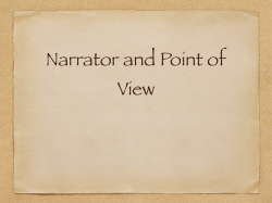 Point of View and Narrator