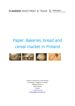 Paper: Bakeries, bread and cereal market in Finland
