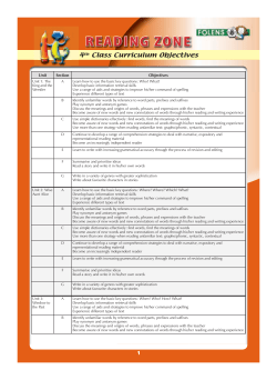 reading zone - 4th class