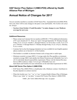 HAP Senior Plus Option 2 (HMO