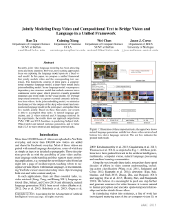 Jointly modeling deep video and compositional text to bridge vision