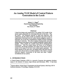 An Analog VLSI Model of Central Pattern Generation in the Leech