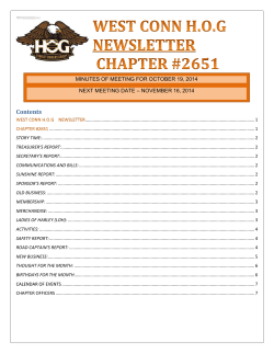 Contents - West Conn Hog