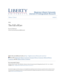 The Fall of Kiev - Digital Commons @ Liberty University