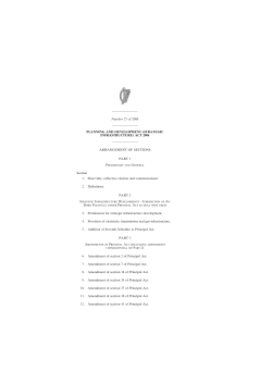 (Strategic Infrastructure) Act 2006