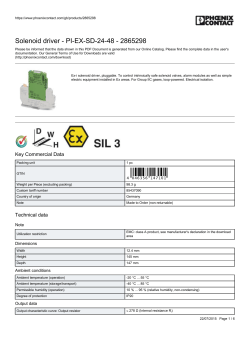 Solenoid driver - PI-EX-SD-24-48